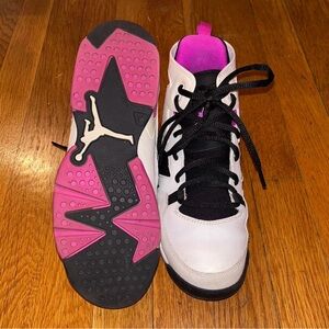 Jordan fight club pink and white sneakers!